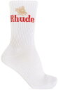 【15,000円以上ご購入で1,000円OFF！】 RHUDE ルード ホワイト White ソックス メンズ 春夏2024 RHPS24SO02616149 0371 【関税・送料無料】【ラッピング無料】 ia