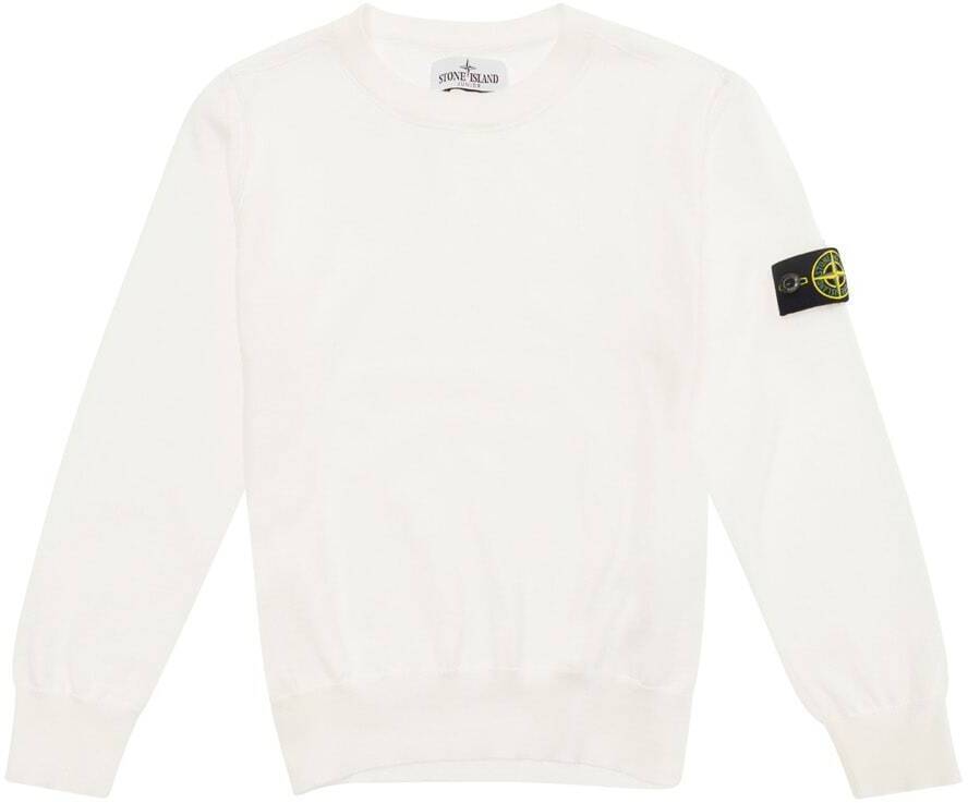 楽天BRANDSHOP・クラージュ楽天市場店【毎月1日はエントリーでポイント3倍！】 STONE ISLAND JUNIOR ストーン アイランド ホワイト White スウェット ボーイズ 春夏2024 8016501B2V0001 【関税・送料無料】【ラッピング無料】 ia