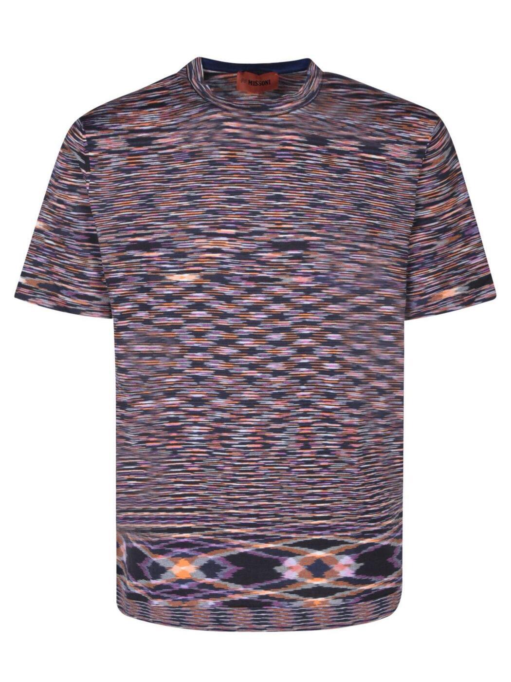 MISSONI ߥå T  ղ2024 UC23SL03BK013B F902Q SPACDYED BLK/ORANG/V ڴǡ̵ۡڥåԥ̵ ia