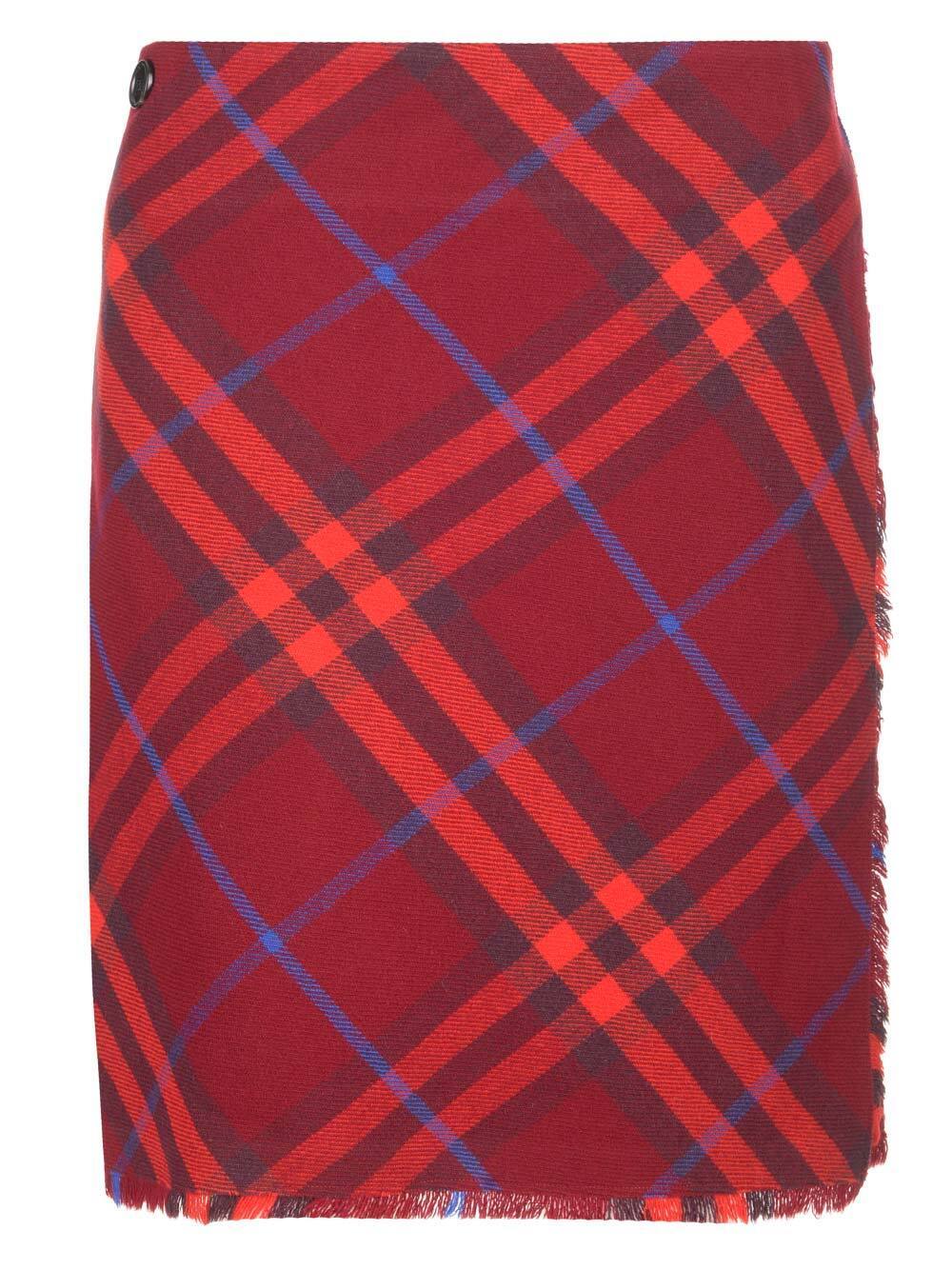 BURBERRY バーバリー レッド Red スカート レディース 秋冬2023 8077477_A6289 【関税・送料無料】【ラッピング無料】 ia