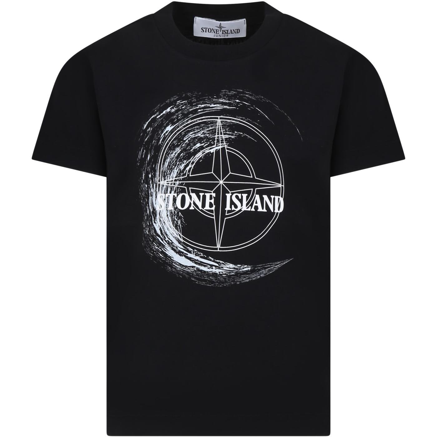 【毎月1日はエントリーでポイント3倍！】 STONE ISLAND JUNIOR ストーン アイランド トップス ボーイズ 春夏2024 801621072 V0029 【関税・送料無料】【ラッピング無料】 ia