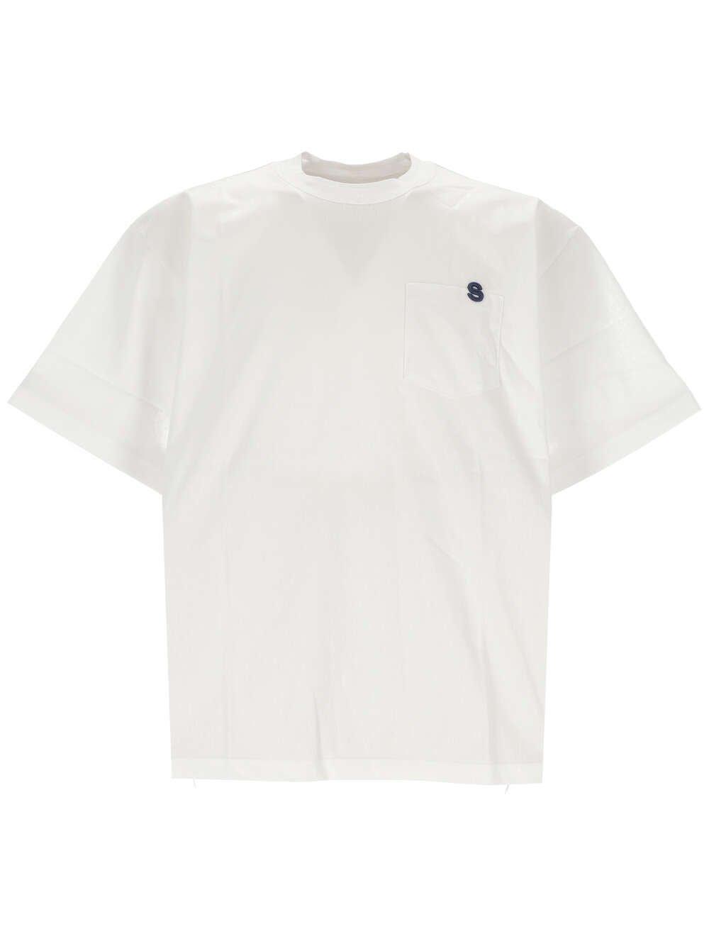 SACAI サカイ ホワイト White Tシャツ メンズ 春夏2024 SCM087 101 WHITE 【関税・送料無料】【ラッピング無料】 ia