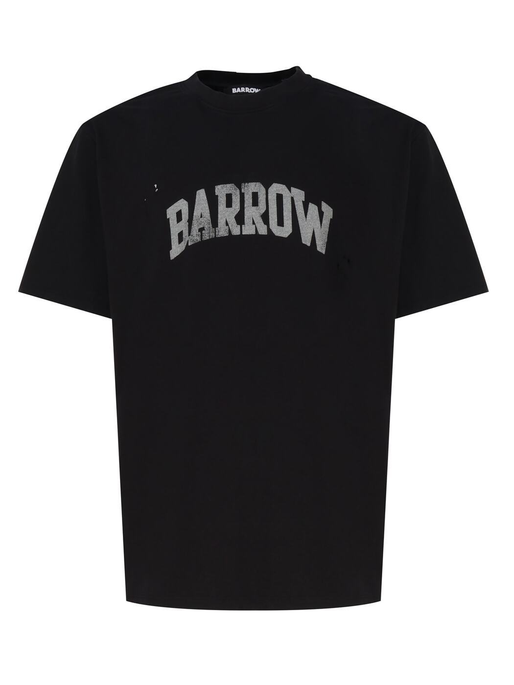 BARROW バロウ ブラック Black Tシャツ メンズ 春夏2024 S4BWUATH039110 【関税・送料無料】【ラッピング無料】 ia