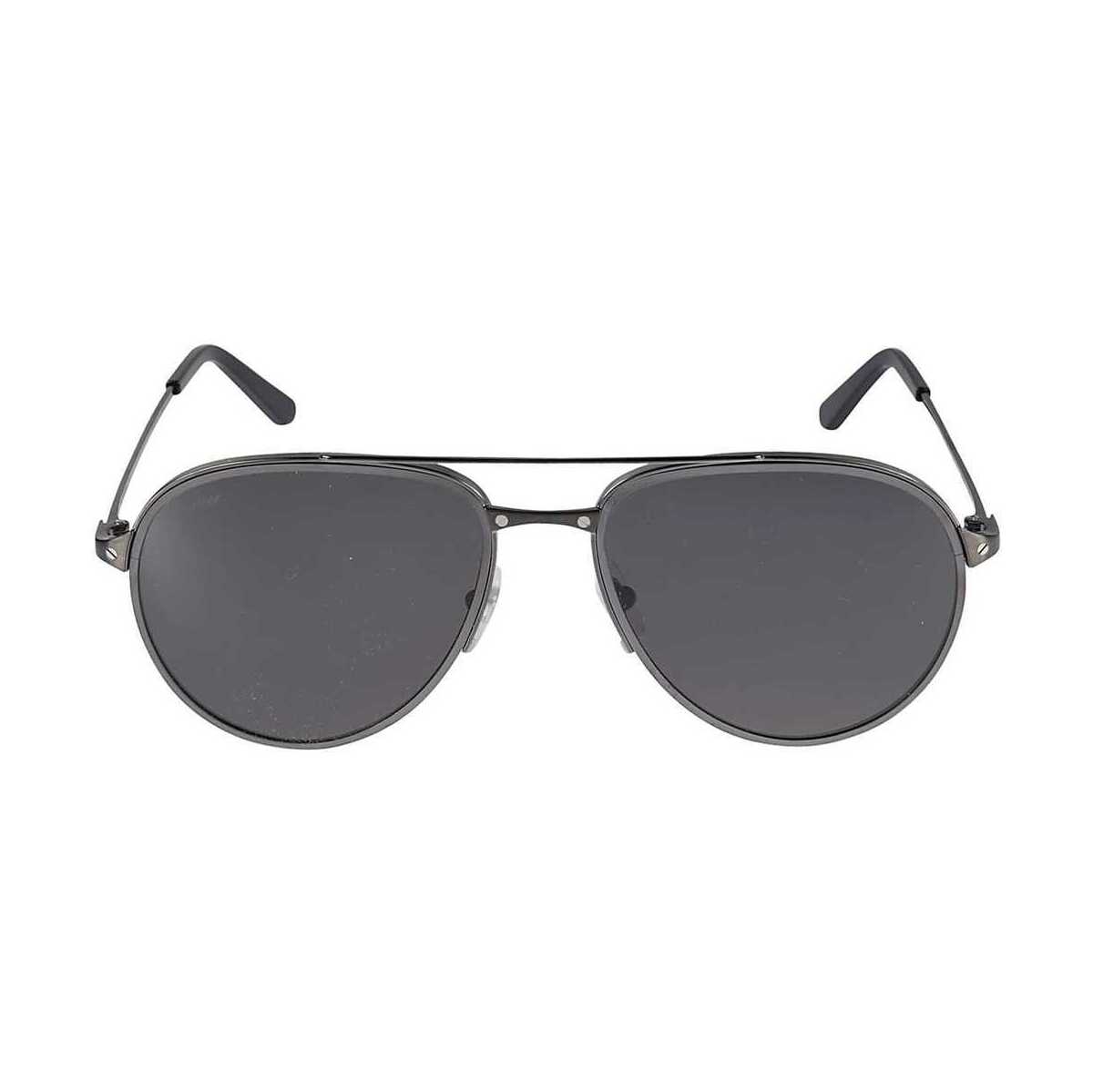 【土日限定クーポン配布中！】 CARTIER EYEWEAR カルティエアイウェア サングラス・メガネ メンズ 春夏2023 CT0325S009 black black smoke 【関税・送料無料】【ラッピング無料】 ia