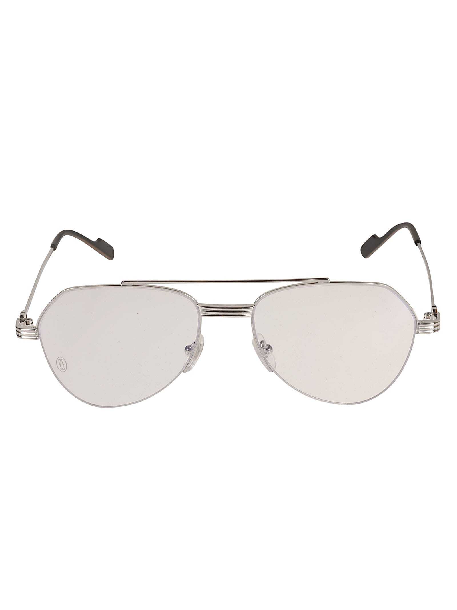 【土日限定クーポン配布中！】 CARTIER EYEWEAR カルティエアイウェア シルバー Silver サングラス・メガネ メンズ 春夏2023 CT0409O002 silver silver transpa 【関税・送料無料】【ラッピング無料】 ia