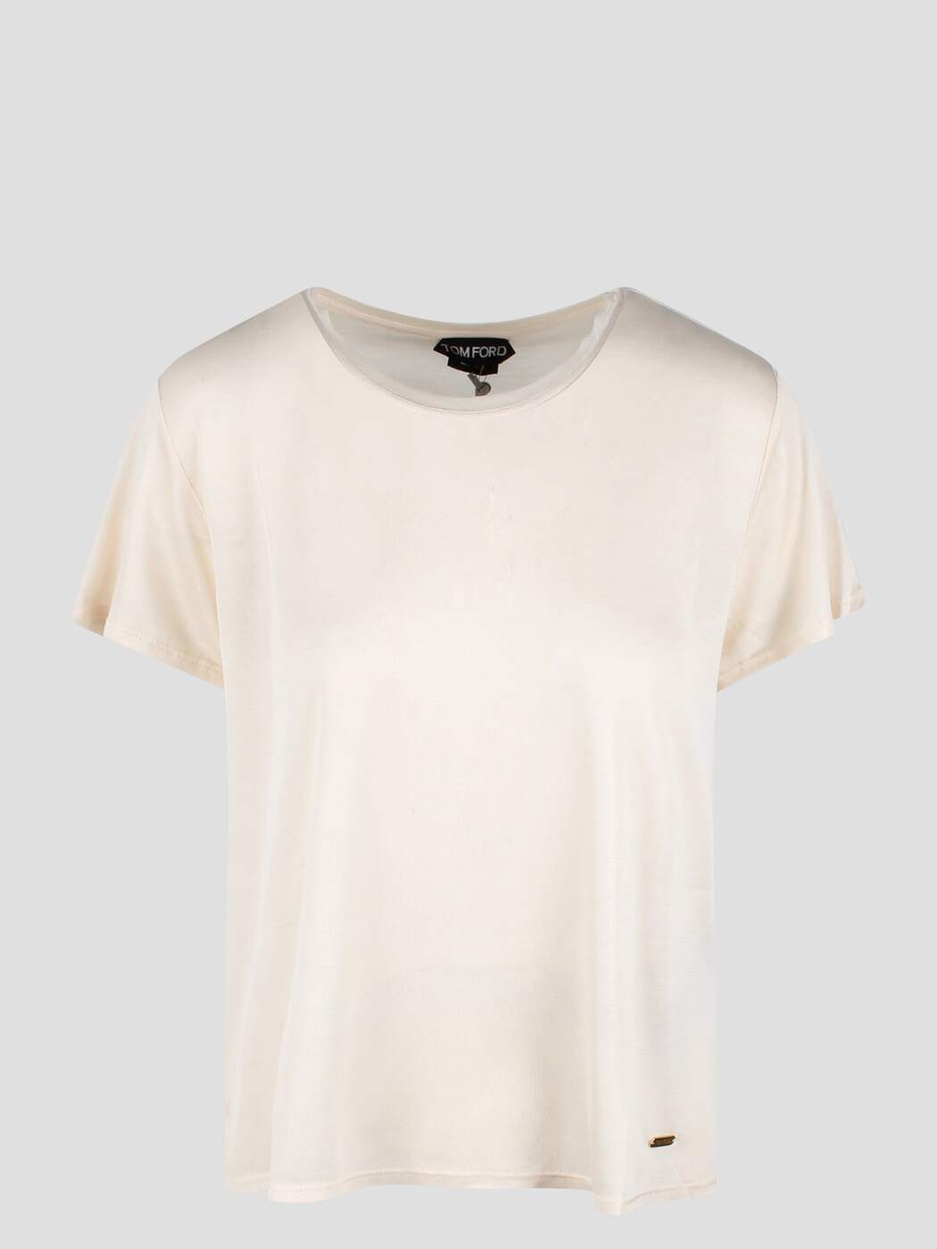 【本日5の付く日ポイント4倍!】 TOM FORD トム フォード ホワイト White Tシャツ レディース 春夏2024 TSJ567 JEX078 CREAM AW016 【関税・送料無料】【ラッピング無料】 ia