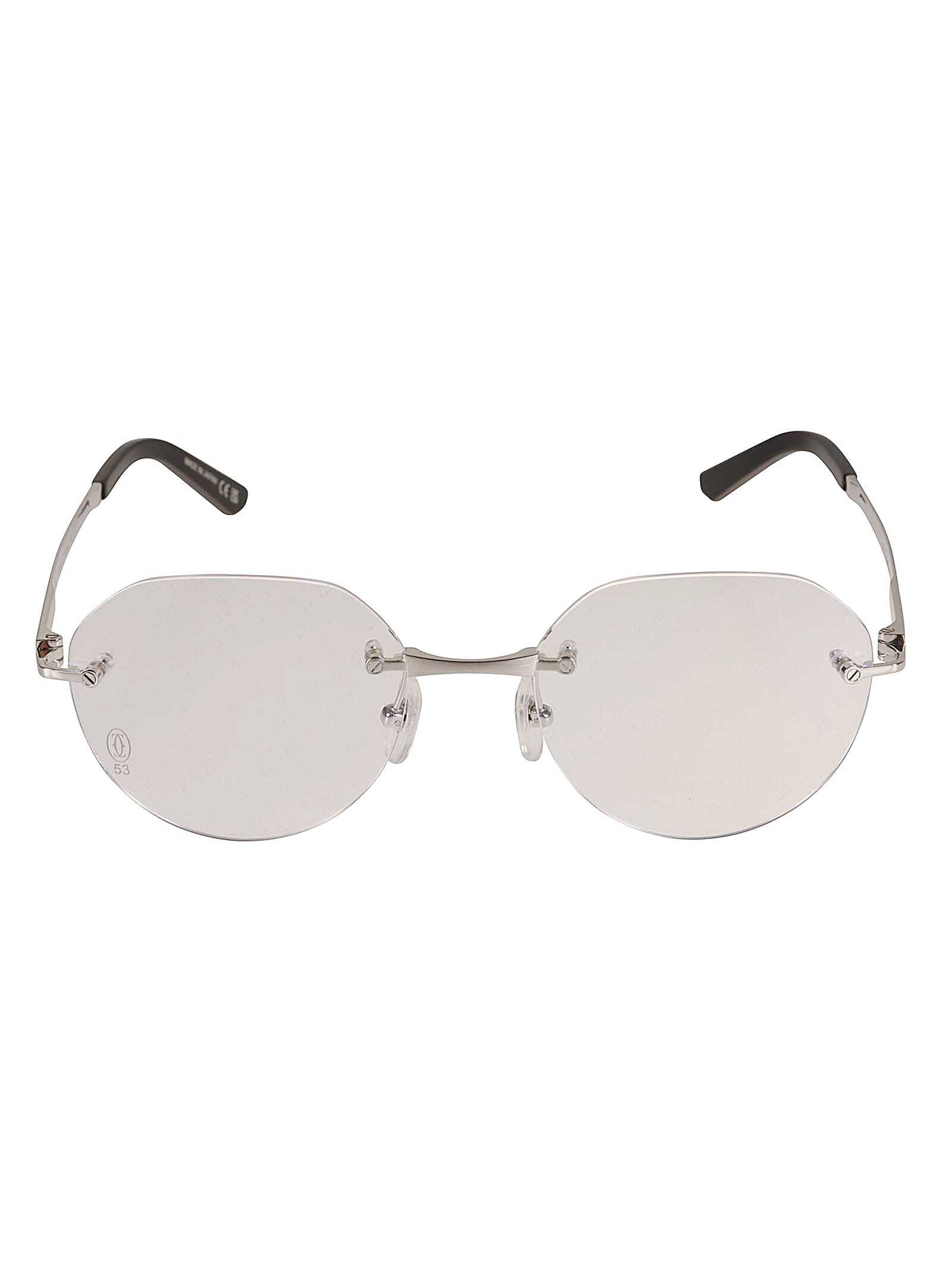 CARTIER EYEWEAR カルティエアイウェア シルバー Silver サングラス・メガネ メンズ 春夏2023 CT0408O002 silver silver transpa 【関税・送料無料】【ラッピング無料】 ia