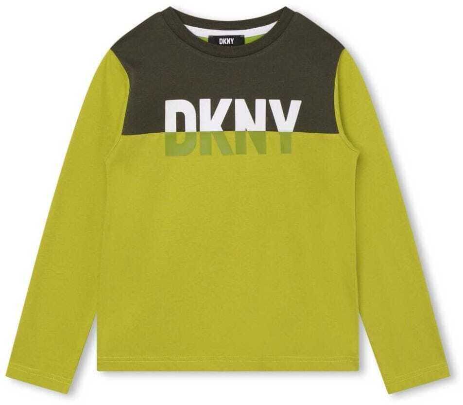 【毎月1日はエントリーでポイント3倍！】 DKNY ディー ケイ エヌ ワイ グリーン Verde トップス ボーイズ 春夏2024 D25E69 【関税・送料無料】【ラッピング無料】 ia