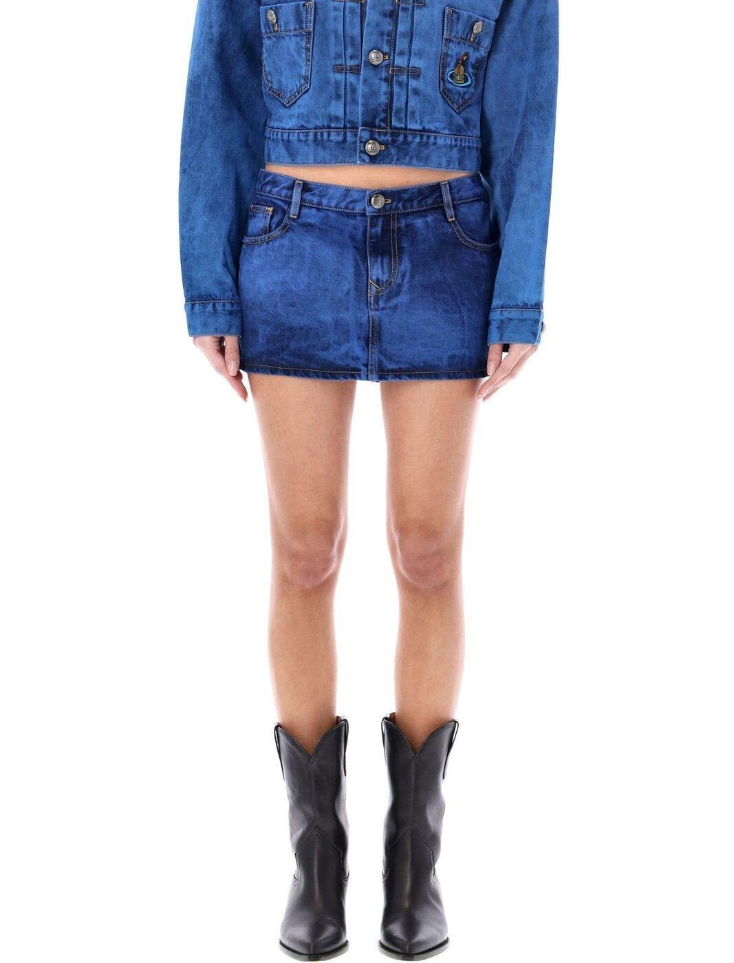 VIVIENNE WESTWOOD ヴィヴィアン・ウエストウッド ブルー Blue スカート レディース 春夏2024 19030012W00HY K309 BLUE 【関税・送料無料】【ラッピング無料】 iaのサムネイル