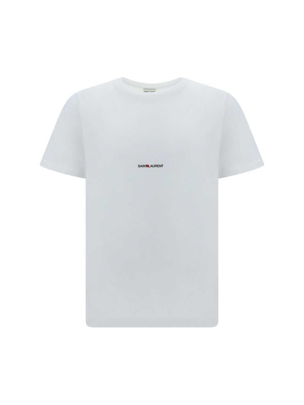  SAINT LAURENT PARIS イヴ サンローラン ホワイト Bianco Tシャツ メンズ 春夏2024 464572YB2DQ 9000  ia