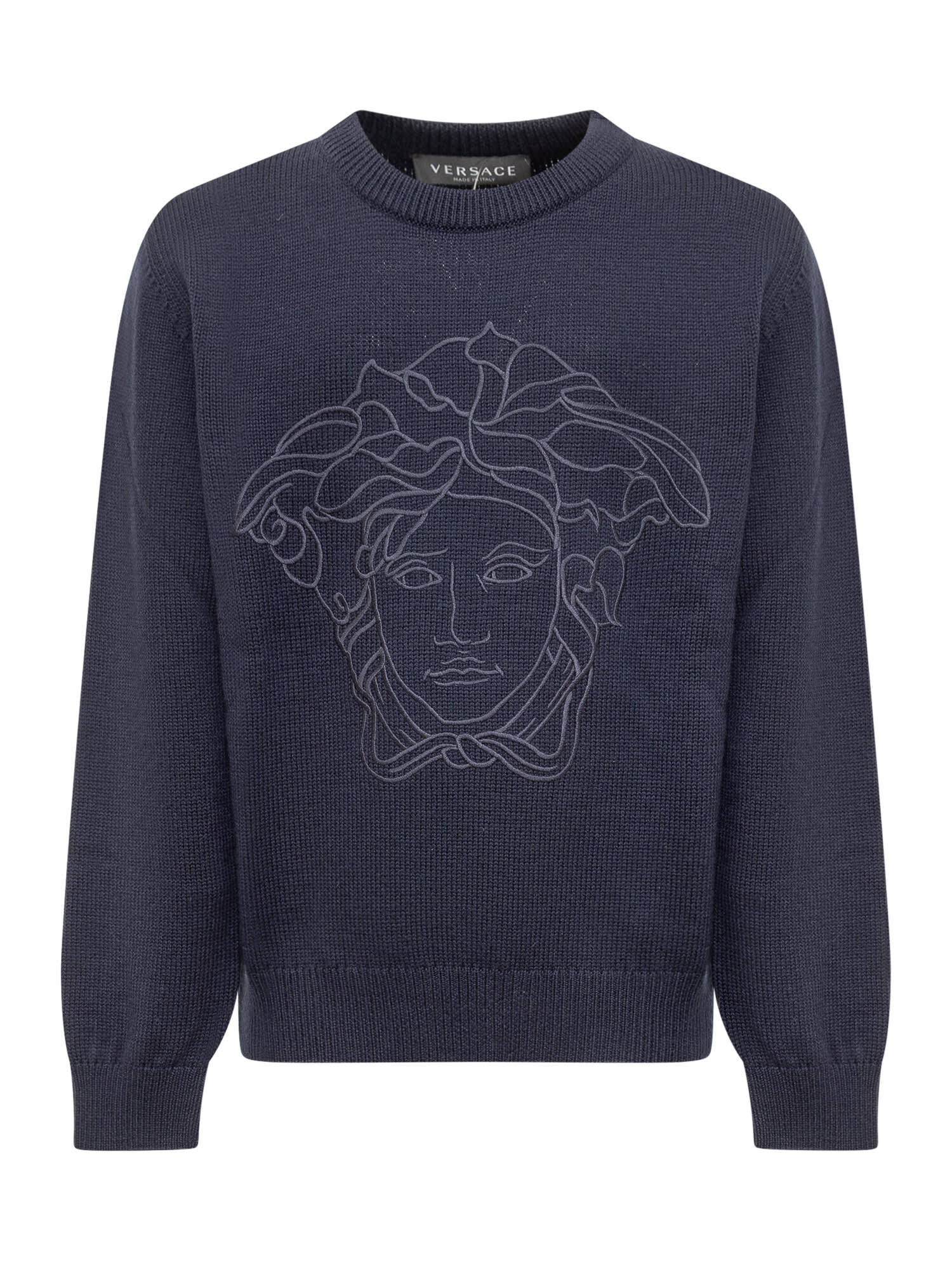 YOUNG VERSACE ヤングヴェルサーチ ネイビー Navy スウェット ボーイズ 秋冬2023 10108711A07918 1UF80 NAVY 【関税・送料無料】【ラッピング無料】 ia