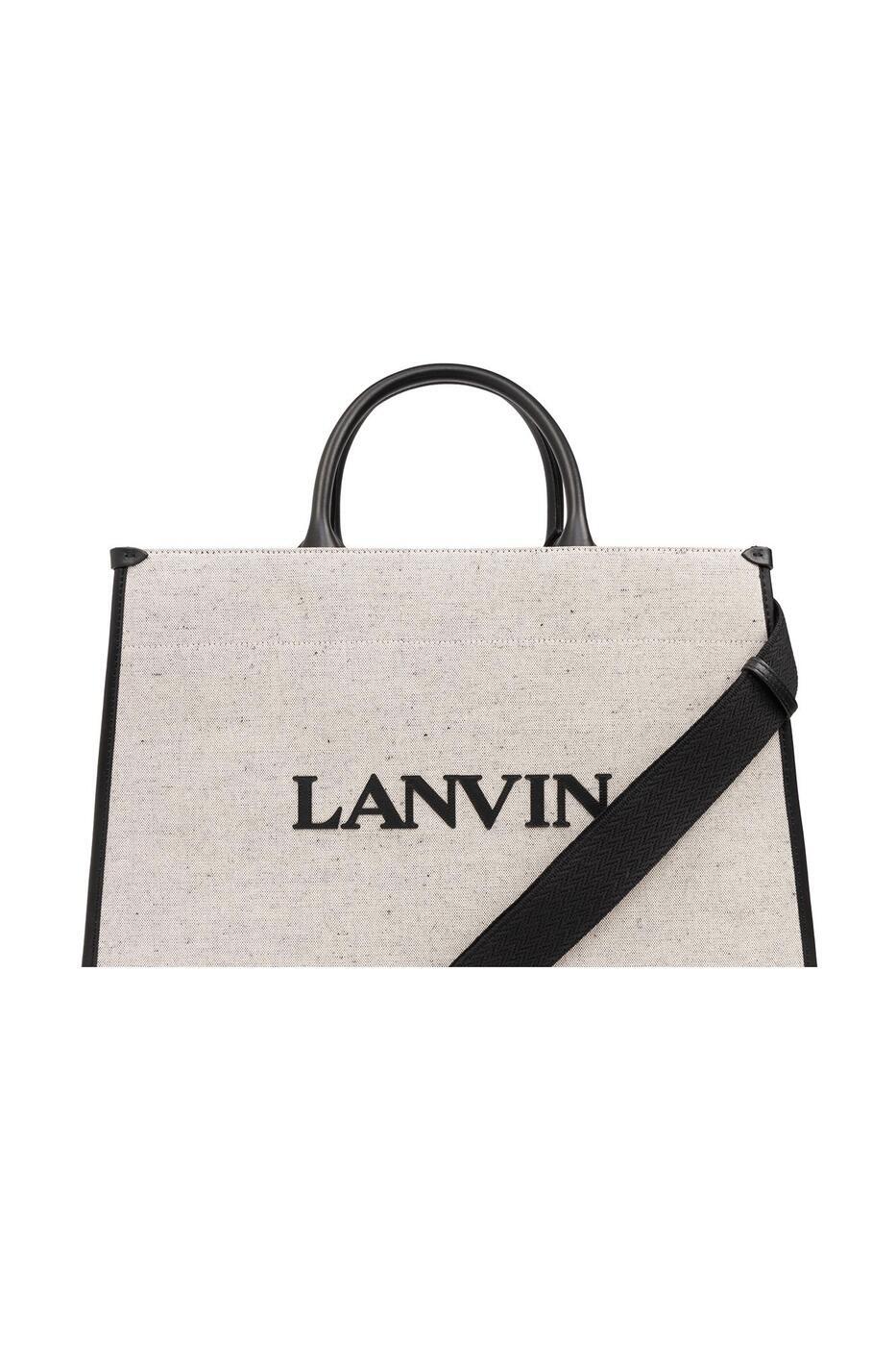 トートバッグ 【土日限定クーポン配布中！】 LANVIN ランバン トートバッグ レディース 春夏2024 LW BGTC00 CAN1 P24 0510 BEIGE BLACK 【関税・送料無料】【ラッピング無料】 ia