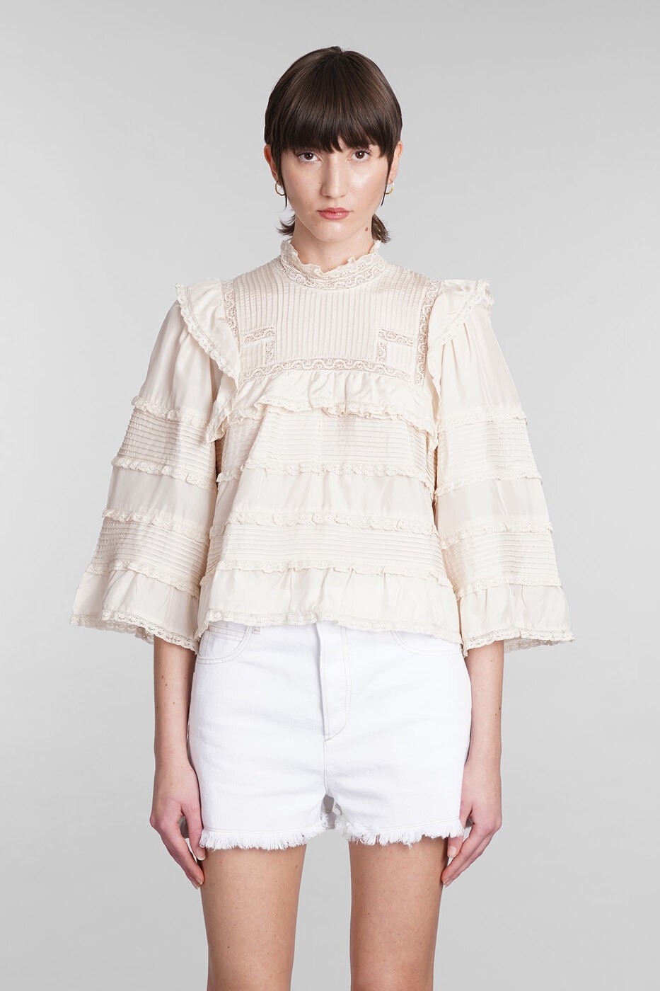 ISABEL MARANT イザベル マラン ベージュ beige トップス レディース 春夏2024 HT0358FA-B1J10I90VA 【関税・送料無料】【ラッピング無料】 iaのサムネイル