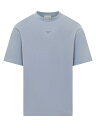 DROLE DE MONSIEUR ドロール ド ムッシュ ブルー Light Blue Tシャツ メンズ 春夏2024 DTS191CO002LBE LIGHT BLUE 【関税・送料無料】【ラッピング無料】 ia