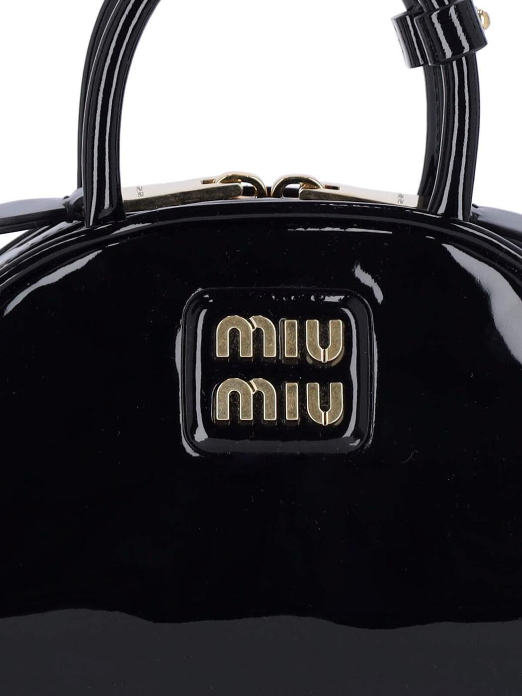 【楽天スーパーSALE!!300000円以上10000円OFFクーポン対象】 MIU MIU ミュウ ミュウ ブラック Nero トートバッグ レディース 春夏2024 5BP085 069F0002 【関税・送料無料】【ラッピング無料】 iaのサムネイル