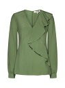 【15,000円以上ご購入で1,000円OFF！】 DIANE VON FURSTENBERG ダイアン フォン ファステンバーグ グリーン Military green トップス レディース 春夏2024 DVFBL1S006 -MLTGR 【関税・送料無料】【ラッピング無料】 ia