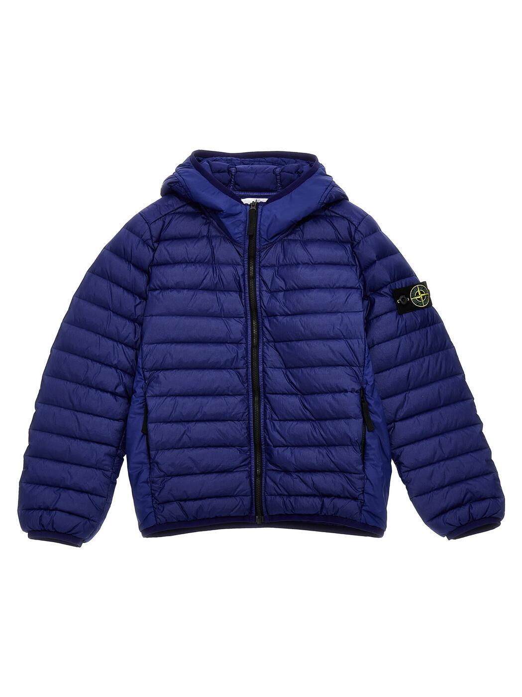 STONE ISLAND JUNIOR ストーン アイランド ブルー Blue ジャケット ボーイズ 春夏2024 801640624V0022 【関税・送料無料】【ラッピング無料】 ia