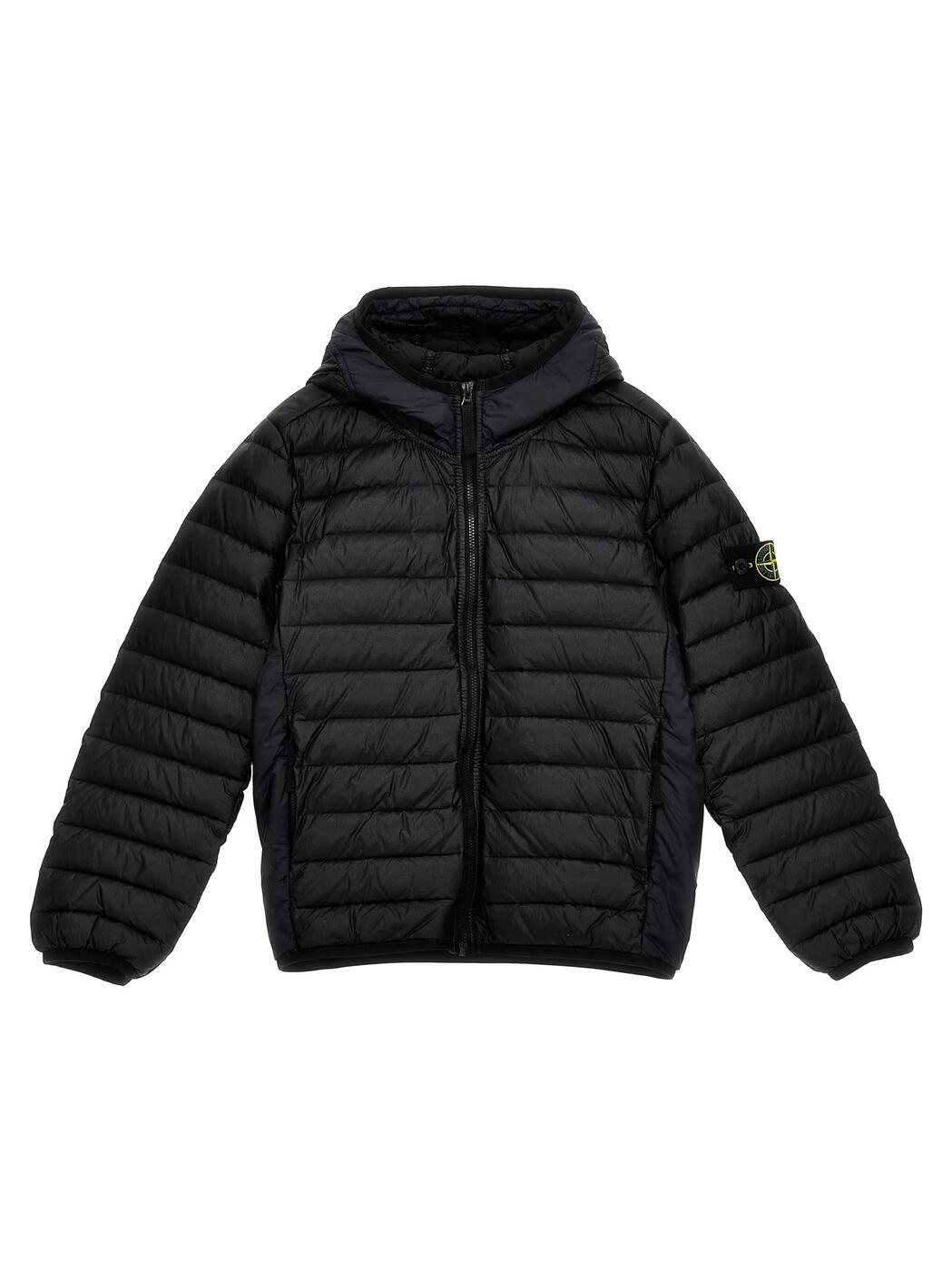 STONE ISLAND JUNIOR ストーン アイランド ブラック Black ジャケット ボーイズ 春夏2024 801640624V0029 【関税・送料無料】【ラッピング無料】 ia