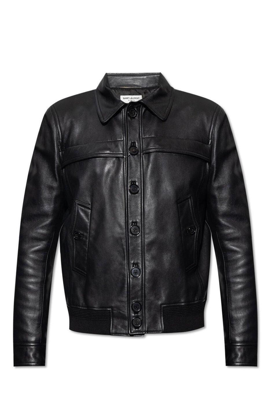 【土日限定クーポン配布中！】 SAINT LAURENT PARIS イヴ サンローラン ブラック BLACK ジャケット メンズ 秋冬2023 760000YC2OC-1000 【関税・送料無料】【ラッピング無料】 ia