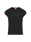 DIESEL ディーゼル ブラック BLACK Tシャツ レディース 春夏2024 A062680AFAA 9XXA 【関税・送料無料】【ラッピング無料】 ia