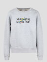 【10周年記念クーポン！P4倍！】 MAISON KITSUNE メゾン キツネ グレー Grey トレーナー レディース 春夏2024 LW00305KM0307 LIGHT GREY MELANGE H120 【関税・送料無料】【ラッピング無料】 ia