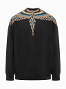 【15,000円以上ご購入で1,000円OFF！】 MARCELO BURLON マルセロ バーロン ブラック Black トレーナー メンズ 秋冬2023 CMBA097F23FLE0011033 【関税 送料無料】【ラッピング無料】 ia