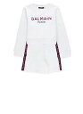 【15,000円以上1,000円OFF!!】 BALMAIN バルマン ホワイト White セットアップ ガールズ 春夏2024 BU3A70Z0001100FU 【関税・送料無料】【ラッピング無料】 ia