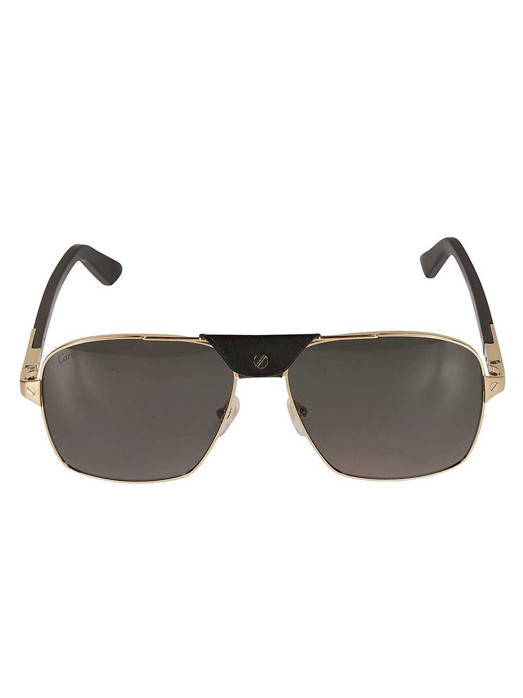 CARTIER EYEWEAR カルティエアイウェア サングラス・メガネ メンズ 春夏2024 CT0389S001 gold black grey 【関税・送料無料】【ラッピング無料】 ia