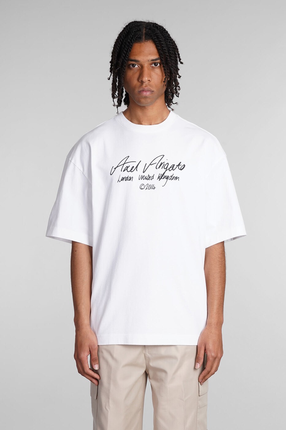 AXEL ARIGATO アクセルアリガト ホワイト white Tシャツ メンズ 春夏2024 A2223002 【関税・送料無料】【ラッピング無料】 ia