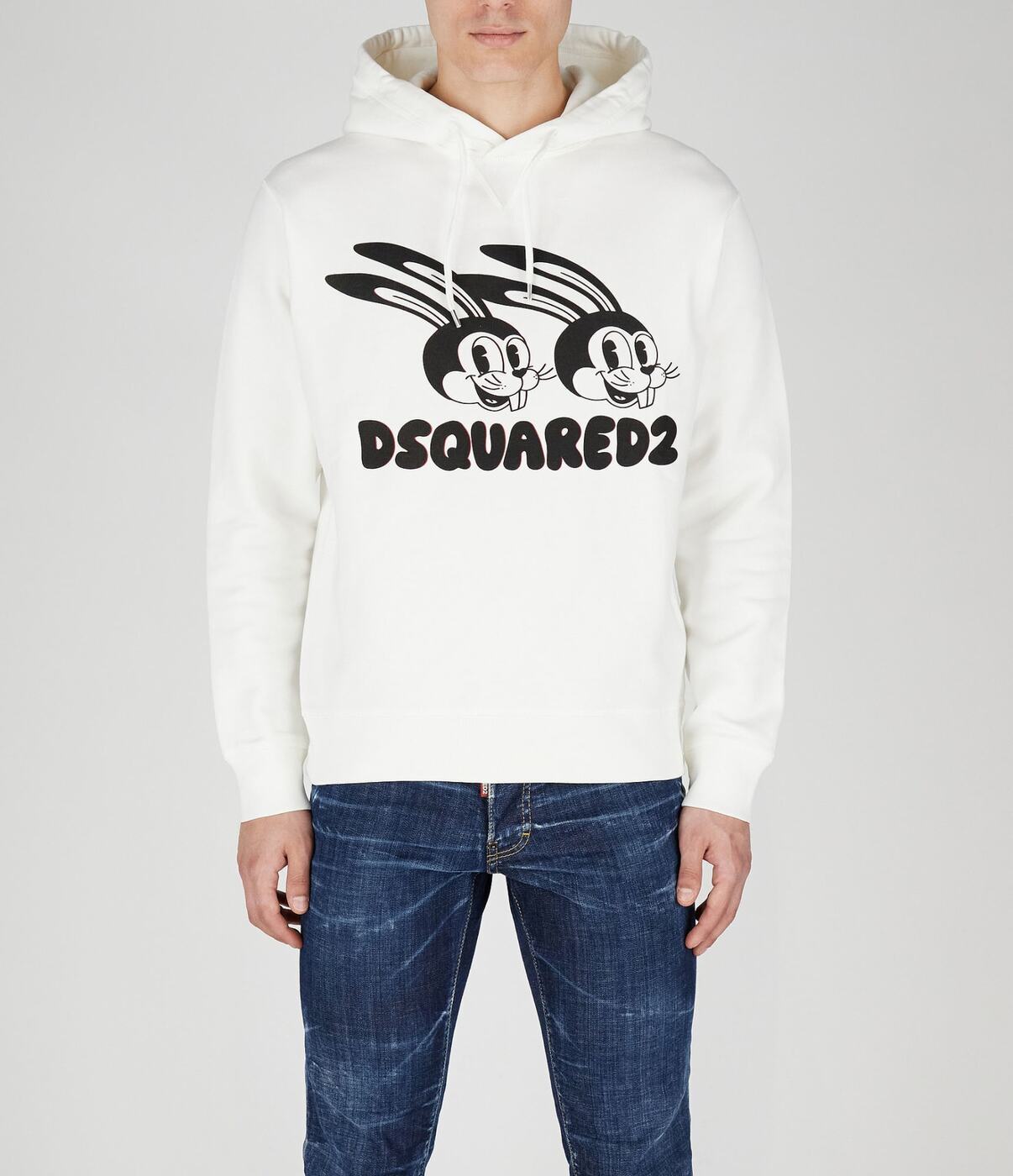 DSQUARED2 ディースクエアード ホワイト White トレーナー メンズ 春夏2023 S74GU0705S25030 100 【関税・送料無料】【ラッピング無料】 ia