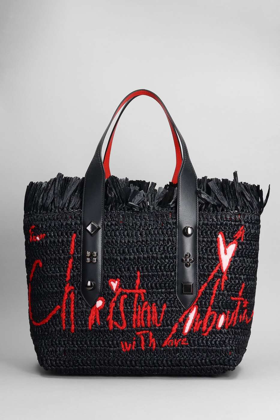 【土日限定クーポン配布中！】 CHRISTIAN LOUBOUTIN クリスチャンルブタン ブラック Black トートバッグ レディース 秋冬2023 3235058FRANGIBUSB636 【関税・送料無料】【ラッピング無料】 ia