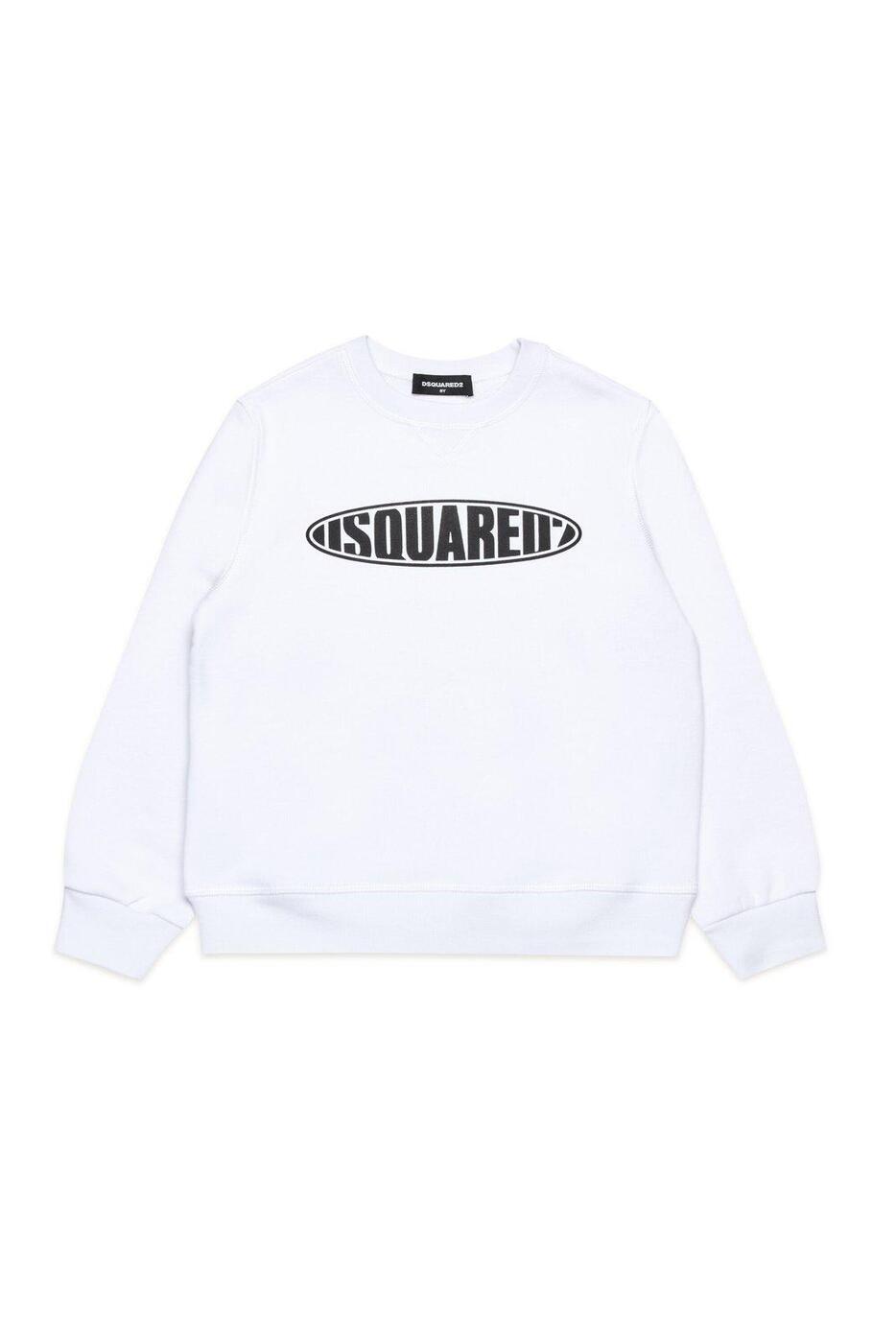 DSQUARED2 ディースクエアード ホワイト Bianco スウェット ボーイズ 春夏2024 DQ2096D003G DQ100 【関税・送料無料】【ラッピング無料】 ia