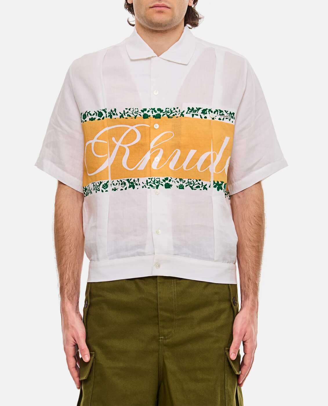 【土日限定クーポン配布中！】 RHUDE ルード Tシャツ メンズ 春夏2024 RHPS24SR10023060 0060 IVORY 【関税・送料無料】【ラッピング無料】 ia