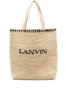 トートバッグ 【15,000円以上ご購入で1,000円OFF！】 LANVIN ランバン トートバッグ レディース 春夏2024 LW.BGST00.RAF1.P24 6510 NATURAL BLACK 【関税・送料無料】【ラッピング無料】 ia