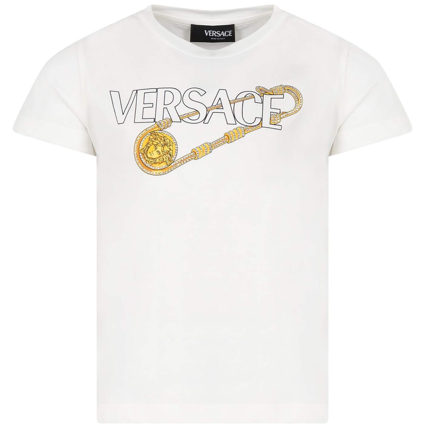  VERSACE ヴェルサーチェ トップス ガールズ 春夏2024 10000521A102182W100  ia