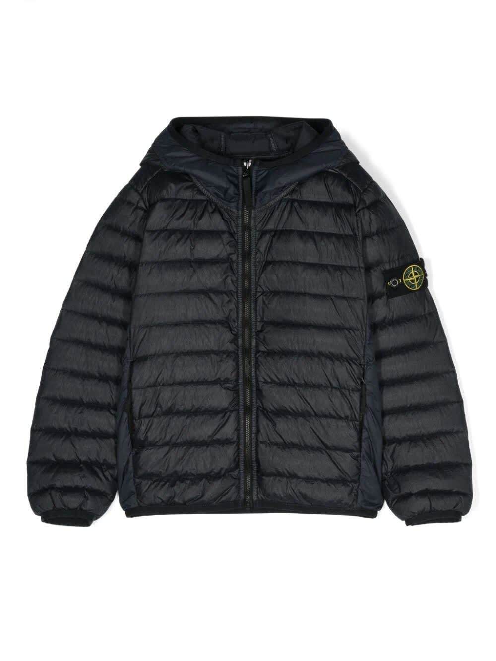 STONE ISLAND JUNIOR ストーン アイランド ブルー Blue ジャケット ボーイズ 春夏2024 801640624 V0020 【関税・送料無料】【ラッピング無料】 ia