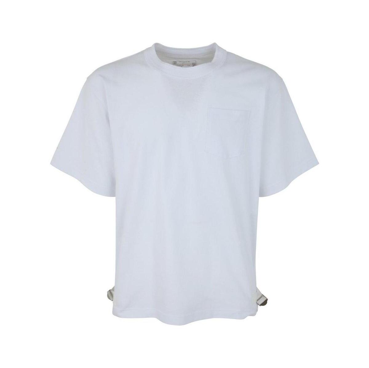SACAI サカイ ホワイト WHITE Tシャツ メンズ 春夏2023 03061M 151 【関税・送料無料】【ラッピング無料】 ia