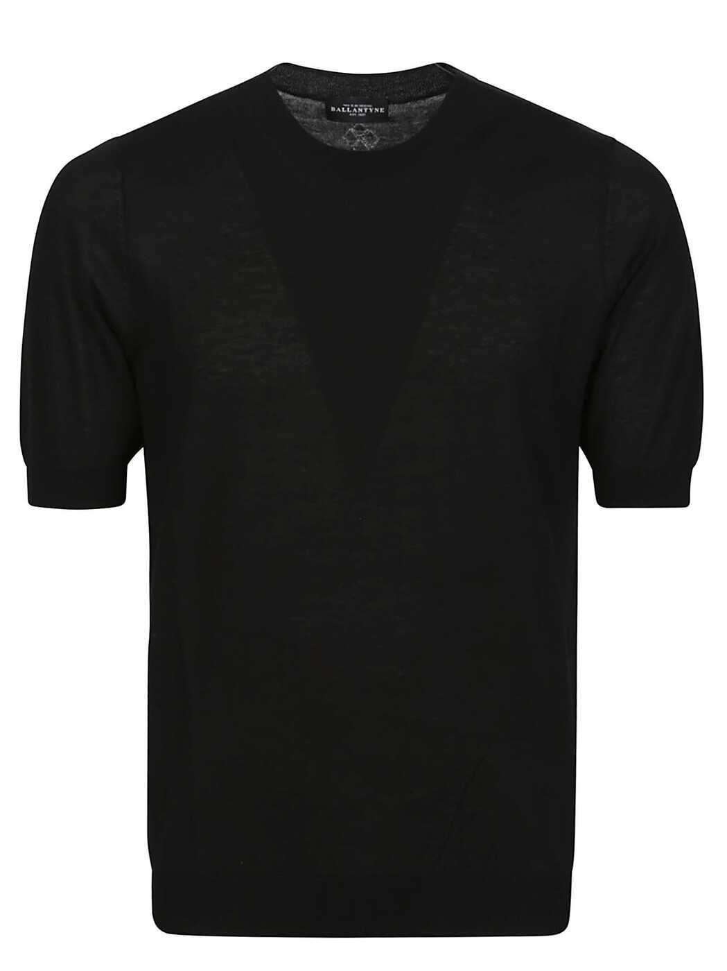 BALLANTYNE バランタイン ブラック Black Tシャツ メンズ 春夏2024 B2W035 18C23 15517 BLACK 【関税・送料無料】【ラッピング無料】 ia