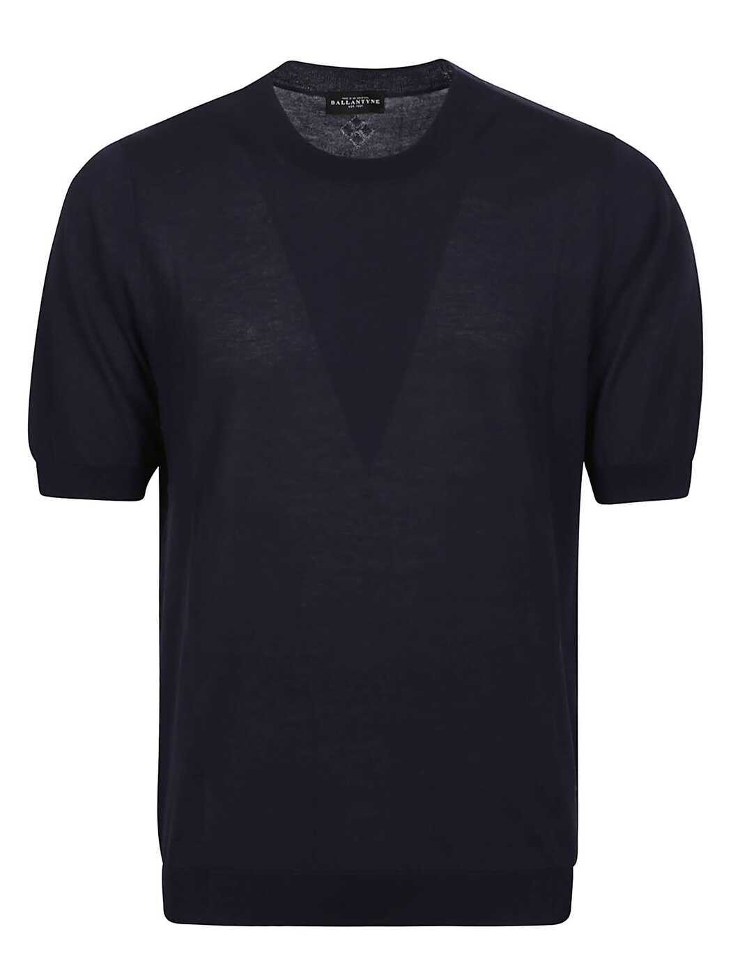 BALLANTYNE バランタイン ネイビー Navy Tシャツ メンズ 春夏2024 B2W035 18C23 13777 NAVY 【関税・送料無料】【ラッピング無料】 ia