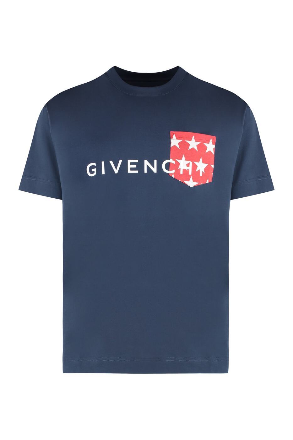 【本日5の付く日ポイント4倍!】 GIVENCHY ジバンシィ ブルー blue Tシャツ メンズ 春夏2024 BM71J83YJL_402 【関税・送料無料】【ラッピング無料】 ia