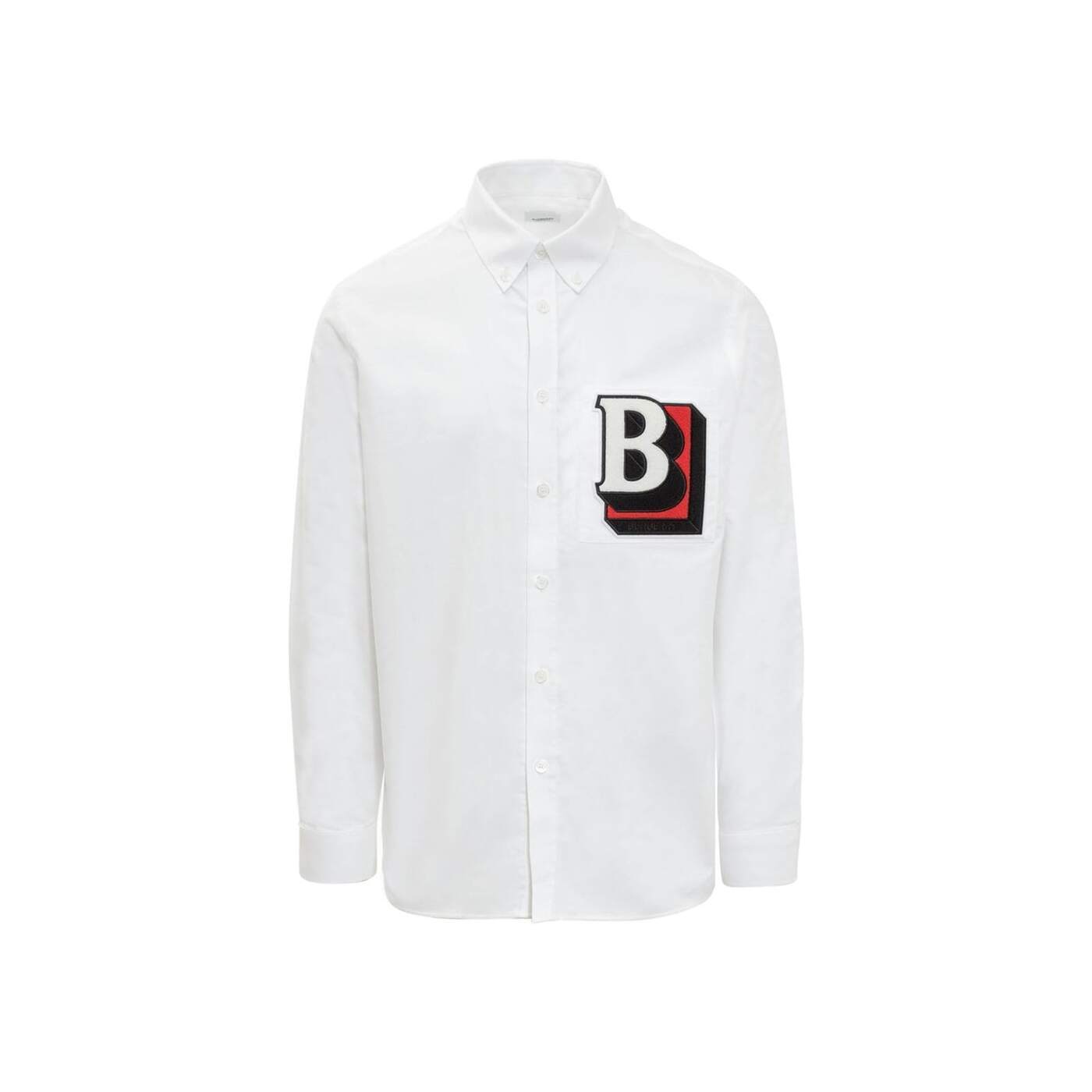 【土日限定クーポン配布中！】 BURBERRY バーバリー ホワイト White シャツ メンズ 春夏2024 8050134-TUMBY_A1464 【関税・送料無料】【ラッピング無料】 ia