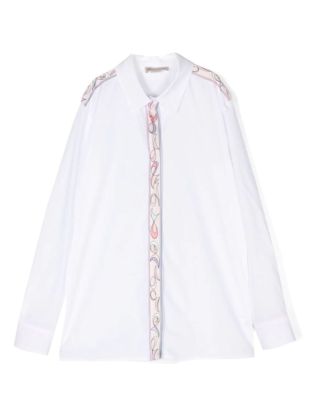 楽天BRANDSHOP・クラージュ楽天市場店【毎月1日はエントリーでポイント3倍！】 PUCCI プッチ ホワイト White シャツ ガールズ 春夏2023 PS5A10P0013100 【関税・送料無料】【ラッピング無料】 ia