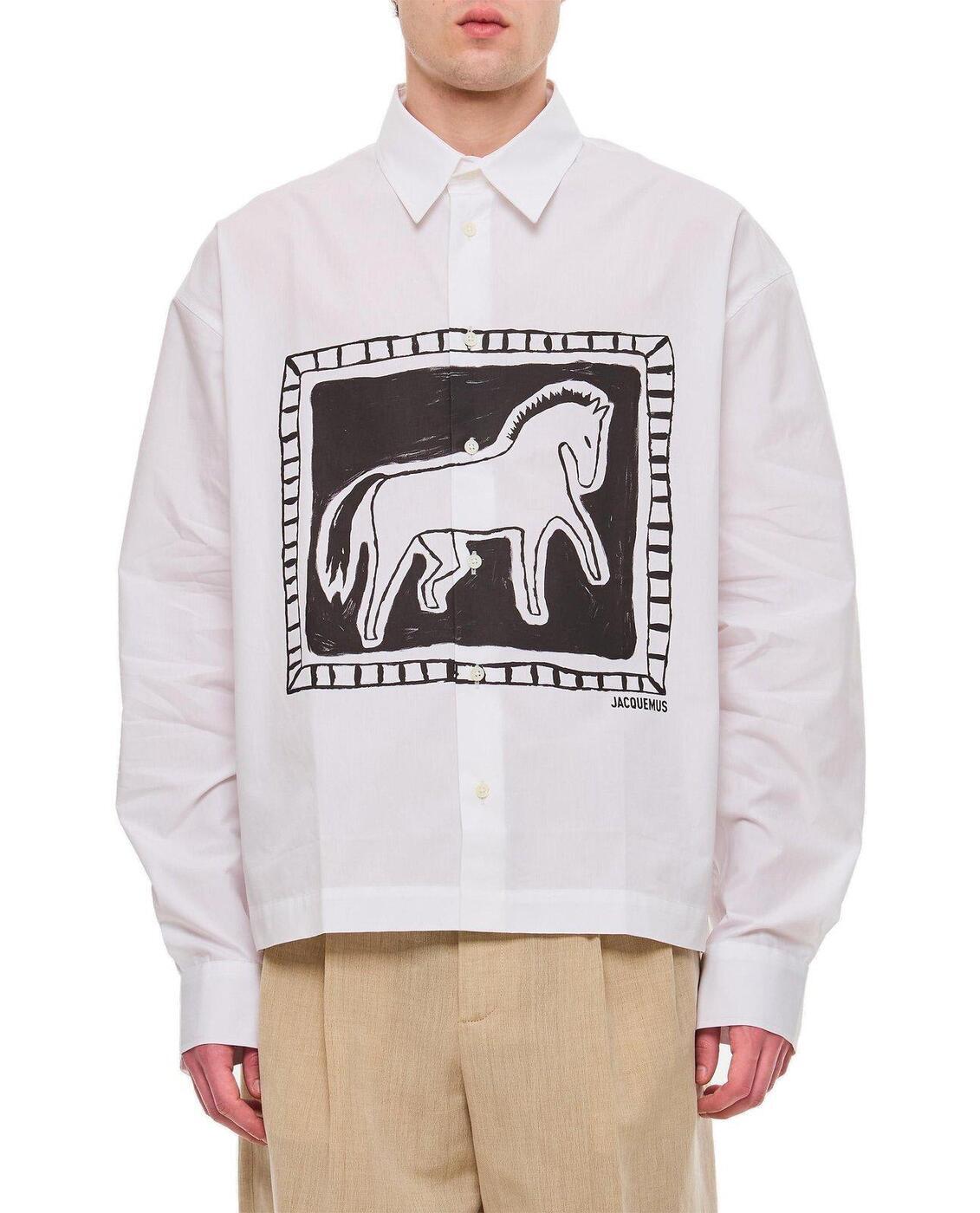 【三連休限定！1,000円OFFクーポン配布中！】 JACQUEMUS ジャックムス ホワイト White シャツ メンズ 春夏2024 226SH0131140_1HB 【関税・送料無料】【ラッピング無料】 iaのサムネイル