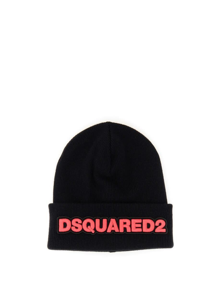 DSQUARED2 ディースクエアード ブラック BLACK 帽子 レディース 秋冬2022 KNW0001_15040001M637 【関税・送料無料】【ラッピング無料】 ia