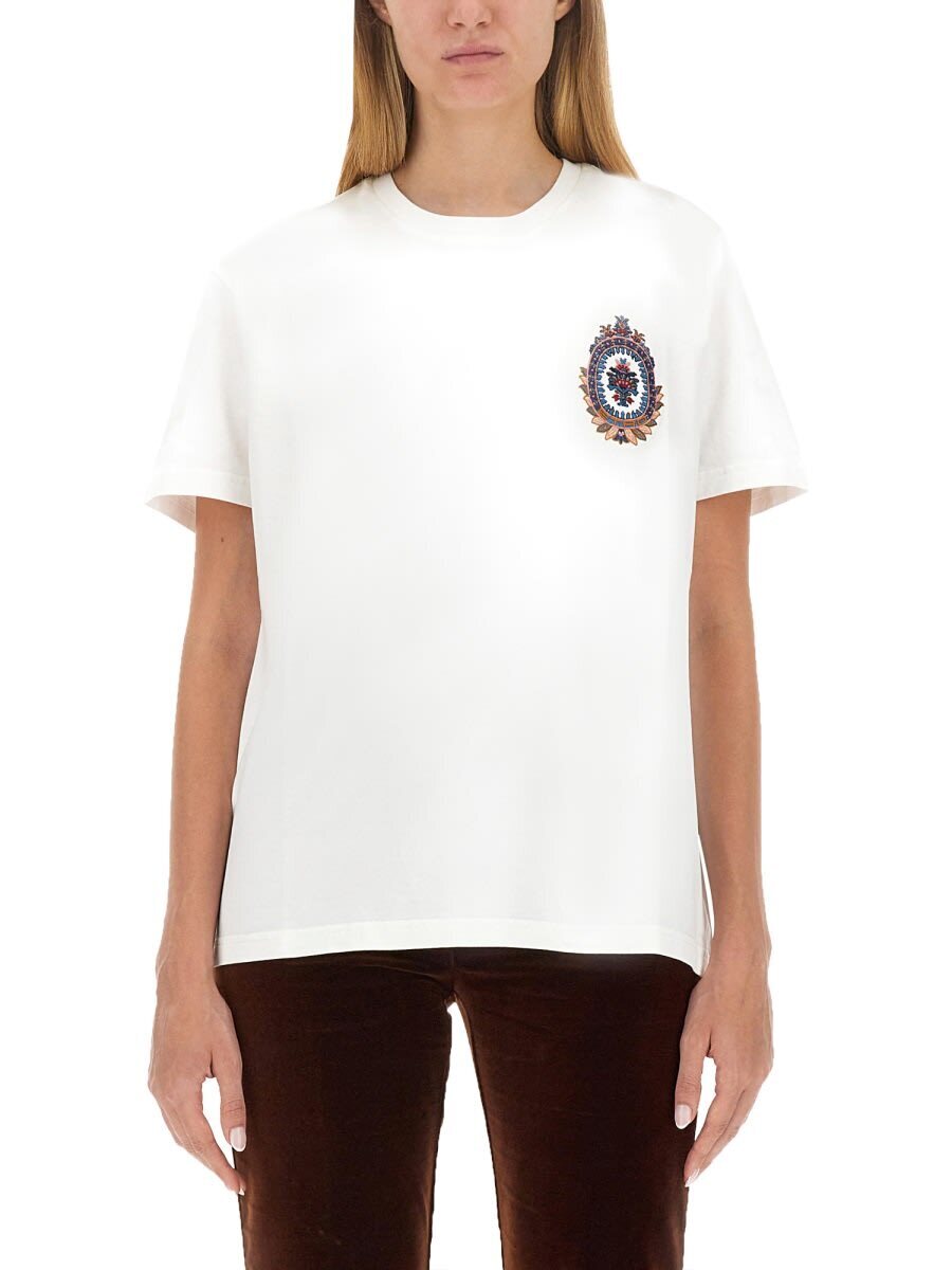 ETRO エトロ ホワイト WHITE Tシャツ レディース 秋冬2023 13536_90500990 【関税・送料無料】【ラッピング無料】 ia