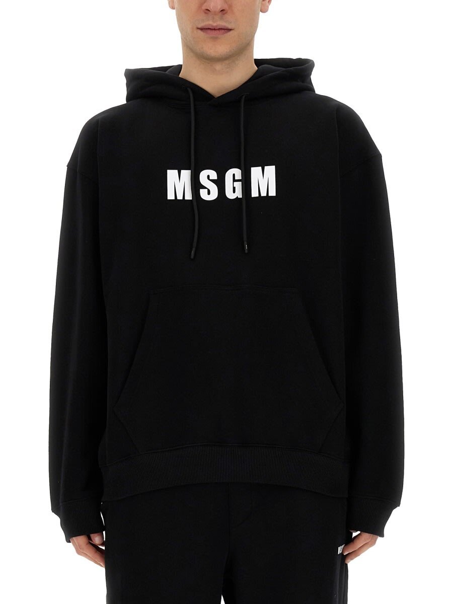 エムエスジーエム トレーナー メンズ 【毎月1日はエントリーでポイント3倍！】 MSGM エムエスジーエム ブラック BLACK トレーナー メンズ 春夏2024 3640MM127_24700099 【関税・送料無料】【ラッピング無料】 ia