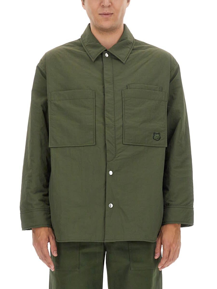 MAISON KITSUNE ] Lcl O[ GREEN WPbg Y H~2023 LM02113WQ4019_MILITARY GREEN y֐ŁEzybsOz ia