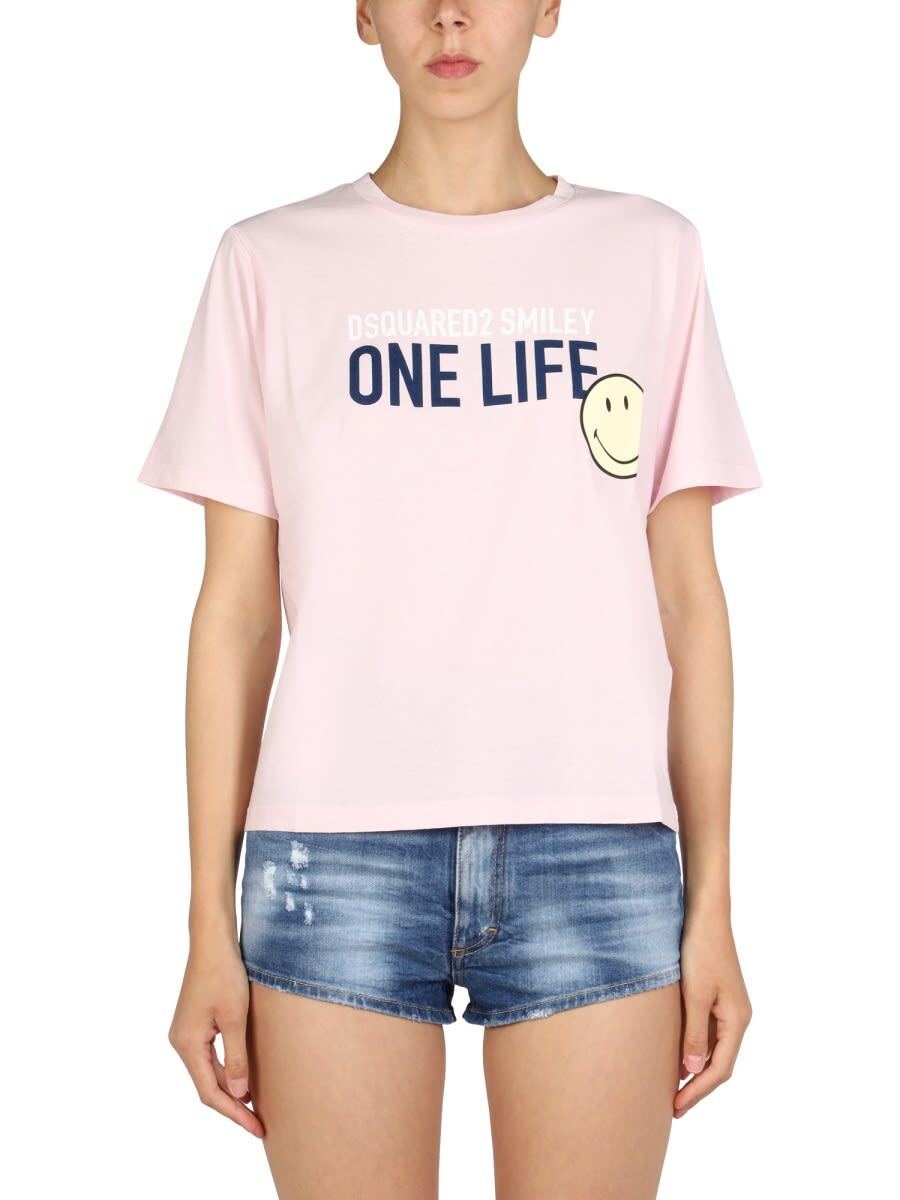 DSQUARED2 ディースクエアード ピンク PINK Tシャツ レディース 春夏2022 S73GC0270_S24307212 【関税・送料無料】【ラッピング無料】 ia