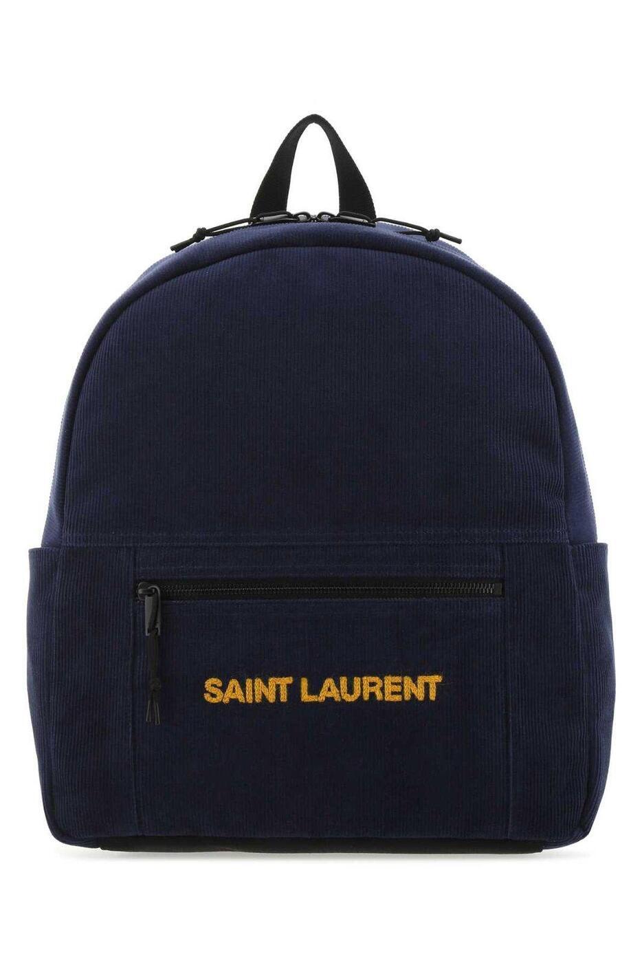 SAINT LAURENT PARIS イヴ サンローラン ブルー BLUE バックパック メンズ 秋冬2021 623698_24M5Z4394 【関税・送料無料】【ラッピング無料】 ia