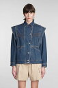 イザベルマラン ISABEL MARANT イザベル マラン ブルー DENIM ジャケット レディース 春夏2024 VE0049FBB1H04I_30FB 【関税・送料無料】【ラッピング無料】 ia